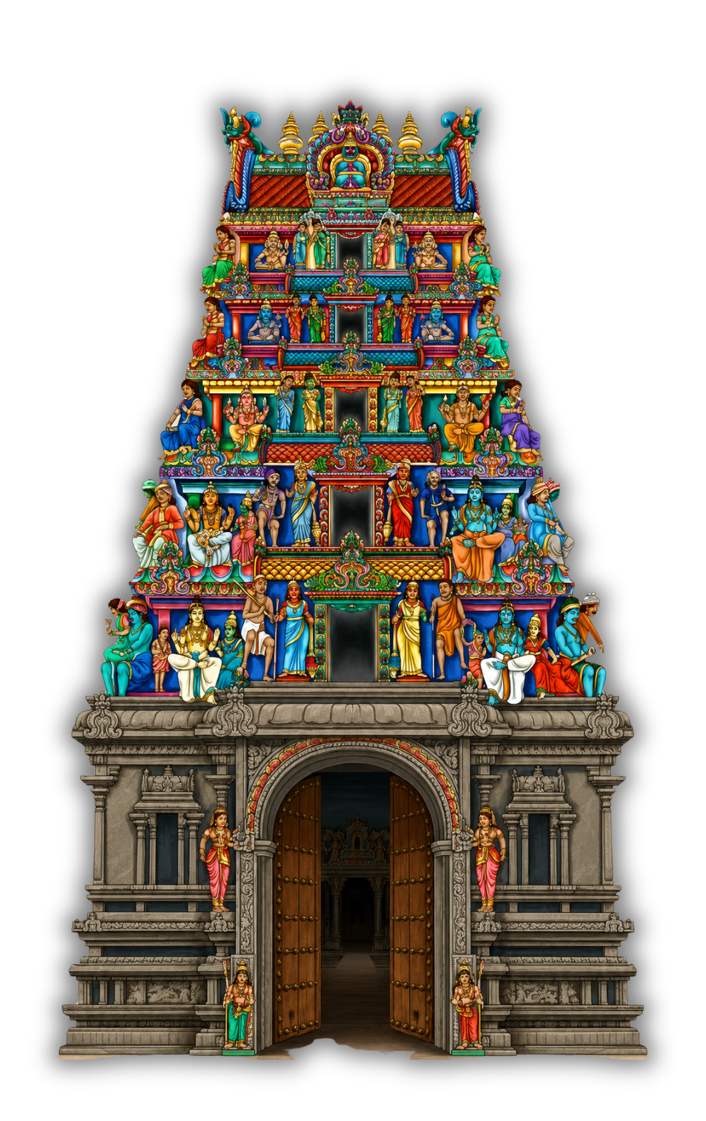 Sri Murugan Thunai temple gopuram